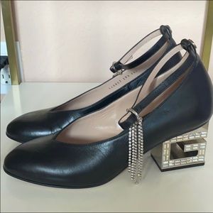 Gucci Amber Crystal “G” Heel